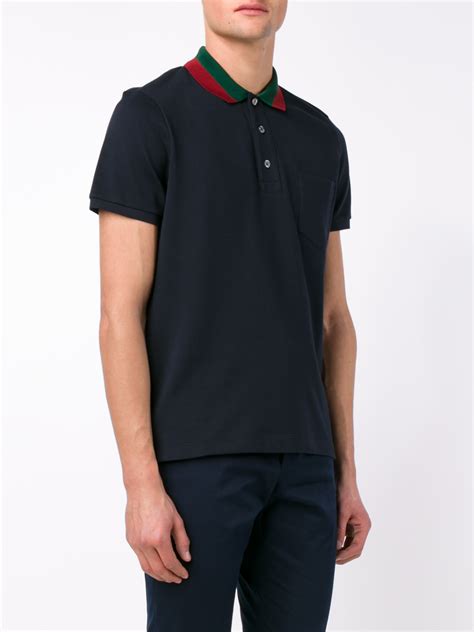 gucci collar t shirt|authentic gucci polo shirts.